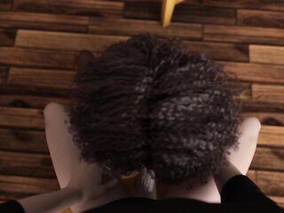 Hawt ebony mother i'd like to fuck sucks a giant white shlong (Full game in bio)