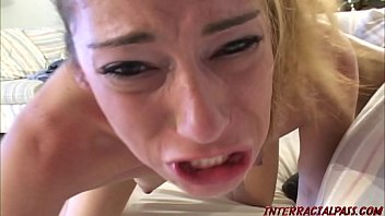 Wife fucked silly by her first big black cock