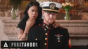 PURE TABOO Lonely Widow Dana Vespoli Wants Stepson To Wear Gone Husband Military Uniform & Fuck Her