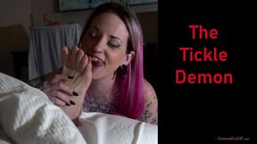 The Tickle Demon - Lady Lazarus And Antickl Succubus Femme Fatale Male Foot Worship And Tickling Male Feet MP4