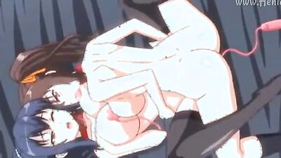 Watch this anime babe deepthroat and get pounded hard in every hole imaginable