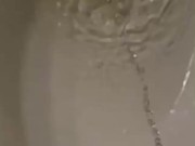 Morning Hard on and pissing slow motion ASMR