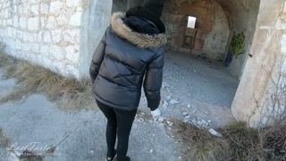 Casual outdoor fuck in an abandoned fortress - POV - LustTaste
