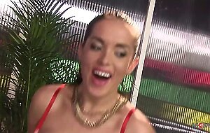 Sailor gets his dick sucked by a busty brunette girl before banging her