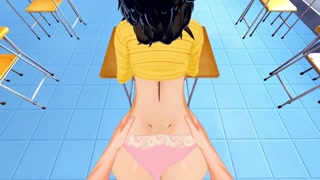 Hot teacher Sadayo Kawakami gets fucked in her classroom. Persona 5 Hentai.