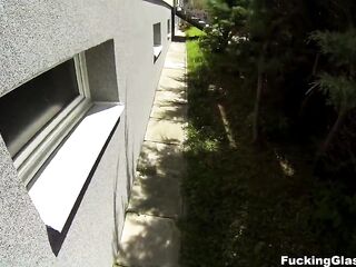 Banging Glasses - Casual dick riding outdoors