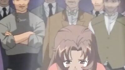 Watch as these guys pound a busty hentai girlfriend in front of her kinky girlfriend