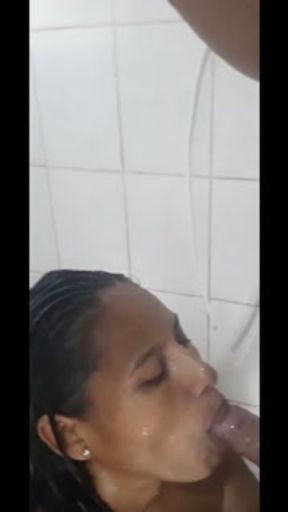 Mi cheating sister-in-law fucking and sucking in my mother-in-law's shower