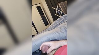 Solo penis wank including cumshot