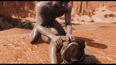 Cinematic lesbian game beasts big tits butt river adventures