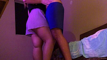 Naughty School Couple With Big Ass Rubbing Grind VIRGIN BOY - DRYHUMPING - FREE WV