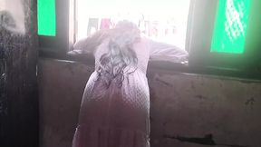 Desi aunty ko nanga kar jabar dasti bathroom me pela