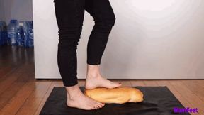 Demi’s Barefoot Bread Crushing 4K