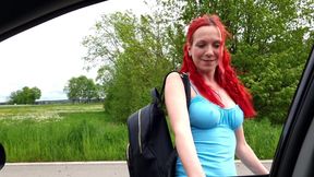 Forbidden meeting with my neighbor - Hot adventure in the car