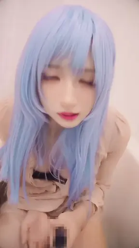 Crossdressing Videos that masturbate with blue hair