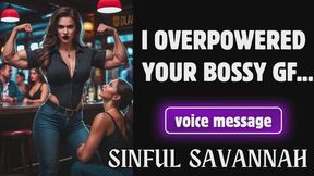 I Overpowered Your Bossy Girlfriend with One Arm and Put Her on Her Knees