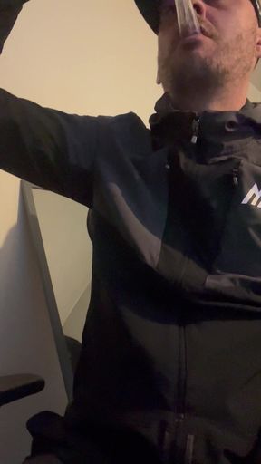 Chav lad swallows his straight mates come from a condom