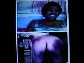 Hot ass-loving Black girl takes her tit out to mine (+ sound )