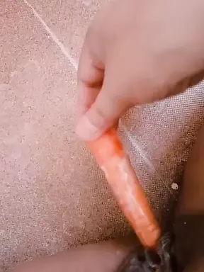 Latest video masturbation with carrot