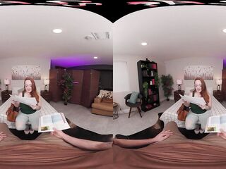 FuckPassVR - Redhead mother I'd like to fuck Summer Hart rides u hard in this Mt. Rushmore road journey creampie VR porn scene