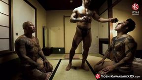 YOSHIKAWASAKIXXX- Bound Yoshi Kawasaki and Damian Dragon Ruined Ass By Kemono