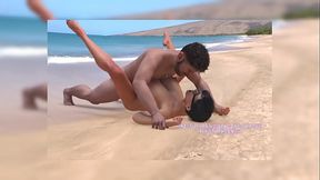 Ina Berry On Beach with Father in Law [Animation]