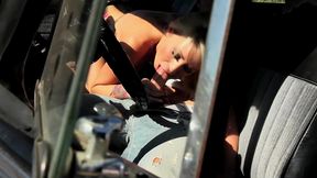 monique alexander gets a pussy pounding in a vintage muscle car
