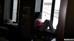 Fucked a neighbor Jessie Way aka Holly , who masturbated in my apartment