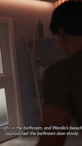 Ms Denvers 02 - He Watches His Sexy Landlady Taking a Bath and Got Caught - 3D Hentai Porn Game