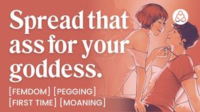 ASMR Audio Porn: Femdom Pegs Her Trans Boyfriend - Pegging, Anal Play &amp; Strap-On - Erotic Audio Story for Women