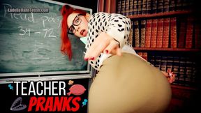 Teacher Pranks - Ludella's Poor Posterior Put Through A Series of Practical Jokes During Class - Cartoony Humor and Embarrassment - HD MP4 1080p