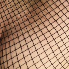 Dani Leg Crossdresser In Black Fishnet Pantyhose