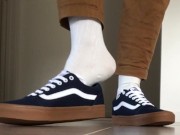 Shoe sniffing sock sniffing POV - Fun for everyone with a love for male feet and white socks