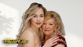 Hot Granny Gets Her Hairy Pussy Eaten By Young Babe Selvaggia With Selvaggia Babe