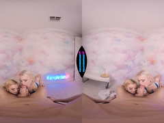 Blonde girl pov blowjob and cumshot