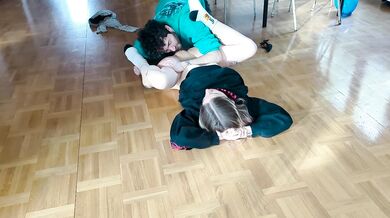 Berlins messy girlfriend squirting floor riding israeli cock hard
