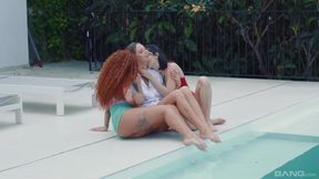 Tina Kay, Lady Dee and Venus Afrodita scissor and lick pussy in a threesome - Lady dee