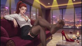Foot Worship Fantasies #25B: Confessions of a Foot Goddess (Animated)