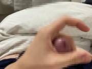 21歳大学生ひとりエッチで精液が飛んじゃった