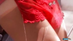 Rubbing herself milf dreams of a handsome guy and her wishes get fulfilled