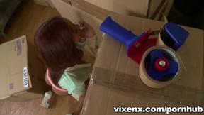 ”Latin Katia Finds Shaft in a Box”