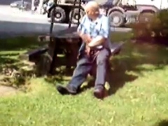 Old Man Jerks In The Park