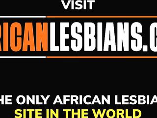 AFRO LESBIAN BABES - Bathing Amateur Afro Lesbo Hawt Orgasmic Joy