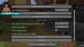 Minecraft mod Needs of Nature - Steve and alex masturbating and showing off some features! Like Cum!