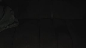 Man Jerking Off Cock on Couch