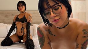 Petrova Kath deep-throats Lina Paige’s thick cock before taking it in every hole