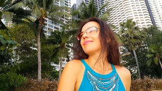 NO PANTIES at Beach Party # Flashing in Public