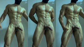 Nasty Beefy Youthfull Fellow Drains His Man-meat For You