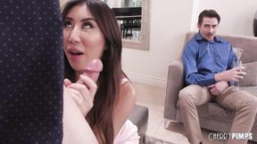 ”Big Tits Asian Nicole Doshi Cucks Wimpy Hubby with Humiliation Fuck”