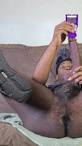 Handsome Big Dicked Streamer Butt Fucking Himself While Beating off